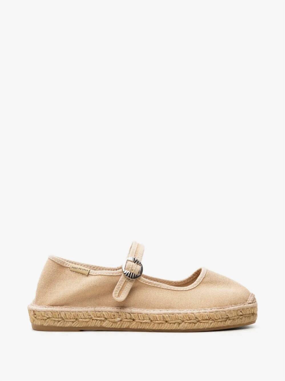 NEW FREE PEOPLE women's oasis mary jane espadrilles in beige